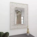 Metal Ribbon Wall Mirror Silver - Olivia & May: Large Industrial Style, Rectangular Shape, No Assembly Required