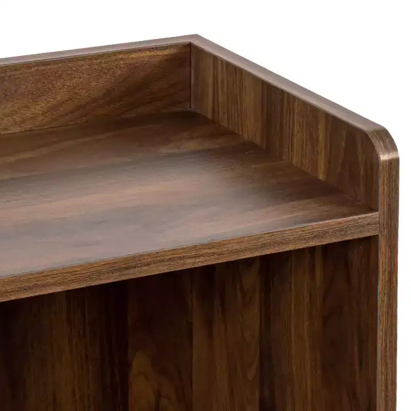 GDFStudio Bertha Modern 47.2 Wood Sideboard with 2 Sliding Glass Doors and 3 Drawers