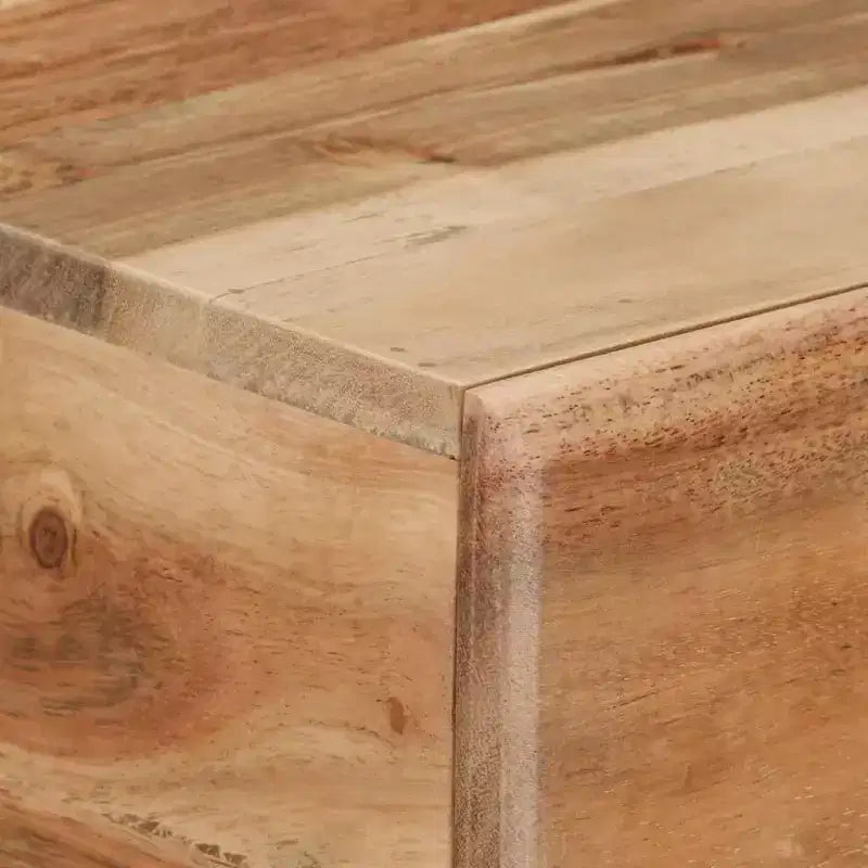 vidaXL TV Stand Honey Solid acacia wood Medium TV Stand Rectangular
