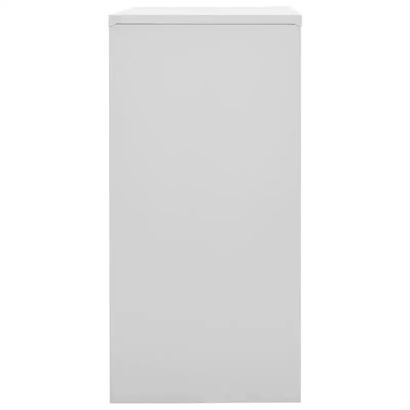 vidaXL Locker Cabinet Set of 2 Light Grey and Green Steel Medium