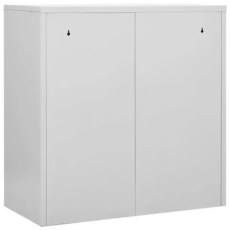 vidaXL Locker Cabinet Set of 2 Light Grey and Green Steel Medium