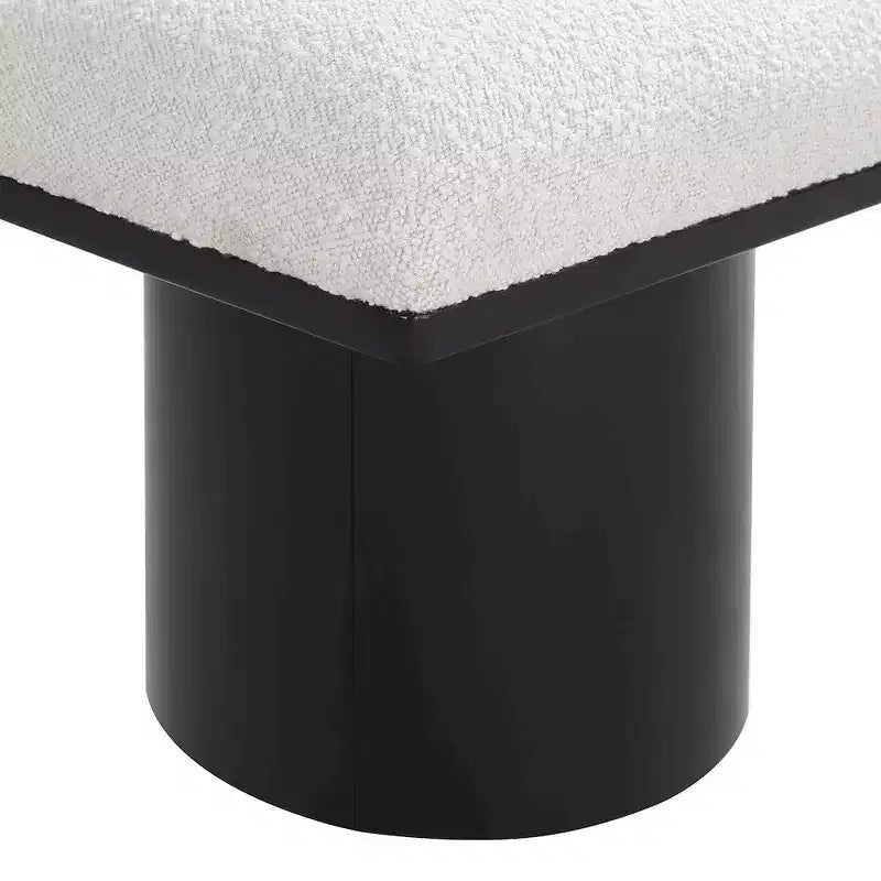 Meridian Furniture,Pavilion Boucle Fabric Bench