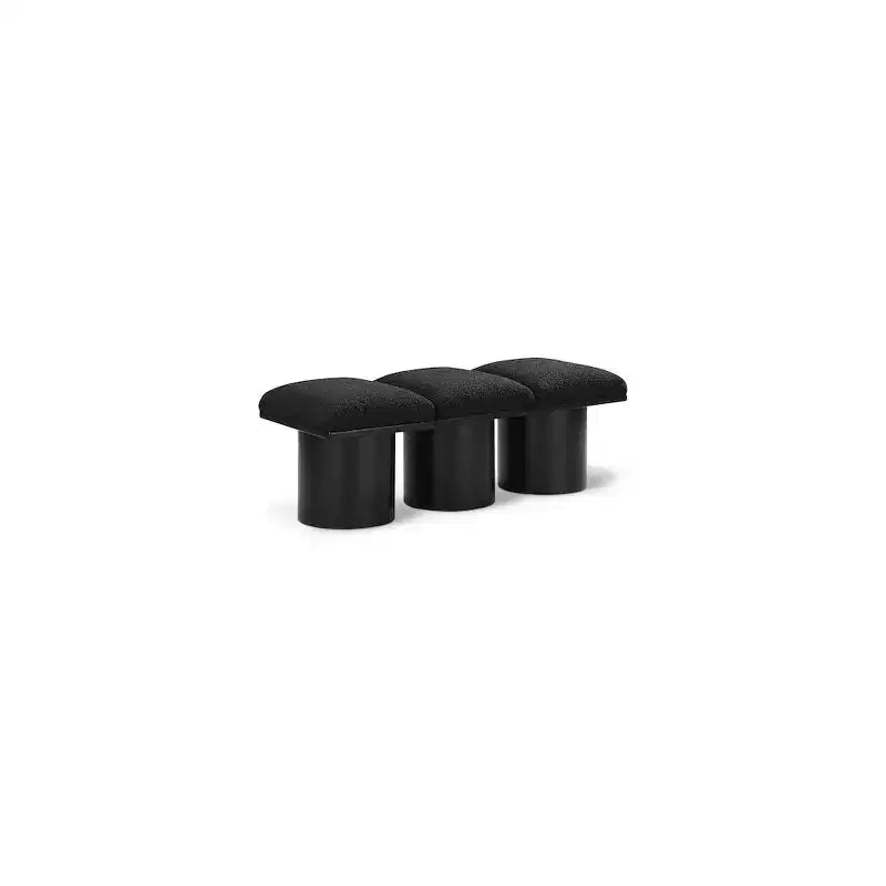 Meridian Furniture,Pavilion Boucle Fabric Bench