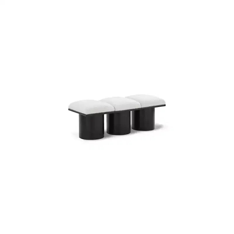 Meridian Furniture,Pavilion Boucle Fabric Bench