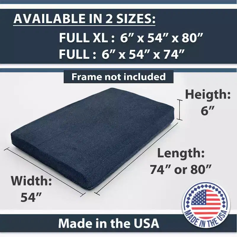 GDFStudio Melville Modern Memory Foam Washable Futon Mattress