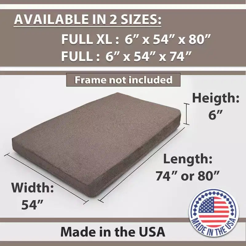 GDFStudio Melville Modern Memory Foam Washable Futon Mattress