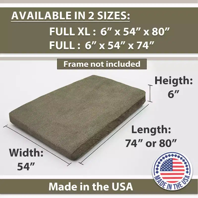 GDFStudio Melville Modern Memory Foam Washable Futon Mattress