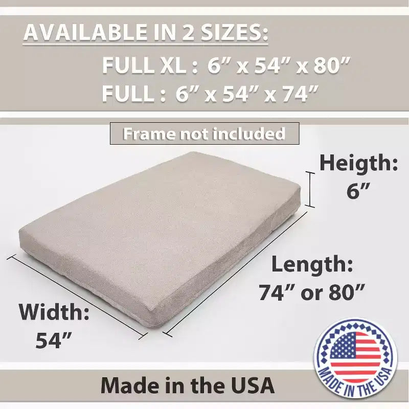 GDFStudio Melville Modern Memory Foam Washable Futon Mattress