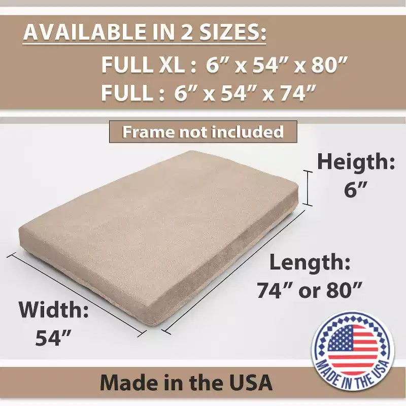 GDFStudio Melville Modern Memory Foam Washable Futon Mattress
