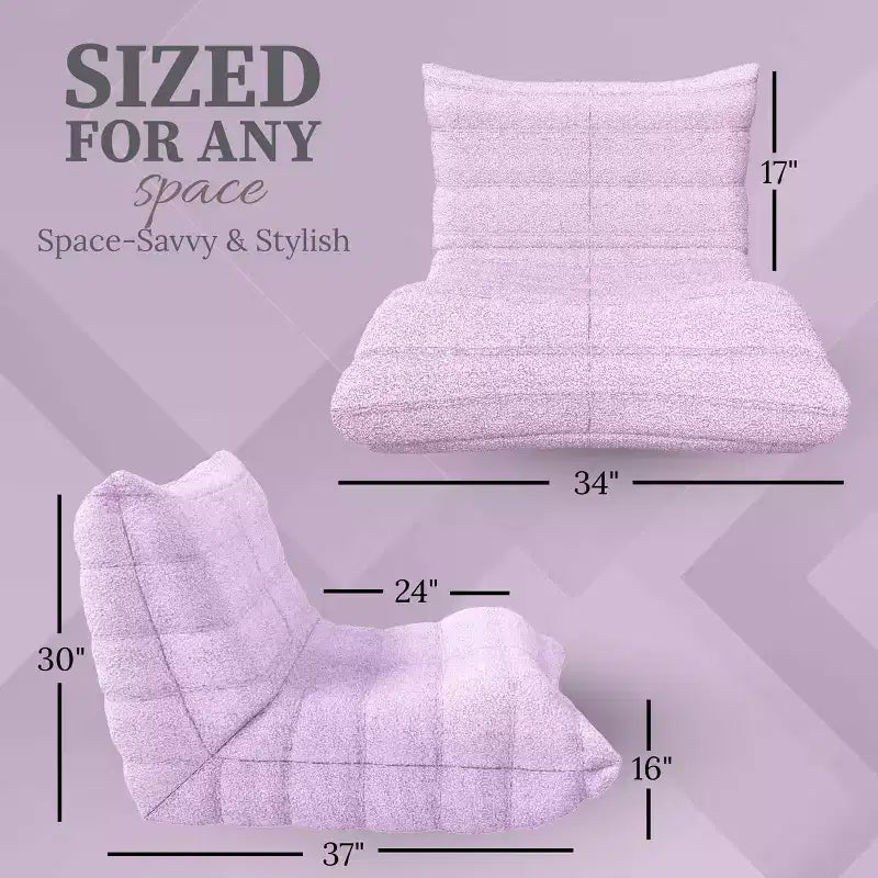 Modern Accent Chair for Living Room Comfy Upholstered Armchair with High-Density Cushion Chair for Bedroom, Apartment Seating - Teddy Pink