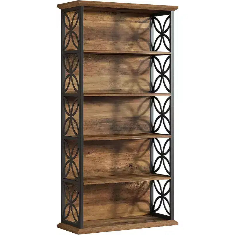 Lantine 6-Tier Bookshelf, 71 Tall Bookcase with Metal Frame, Freestanding Open Storage Shelves for Home Office, Living Room, Bedroom