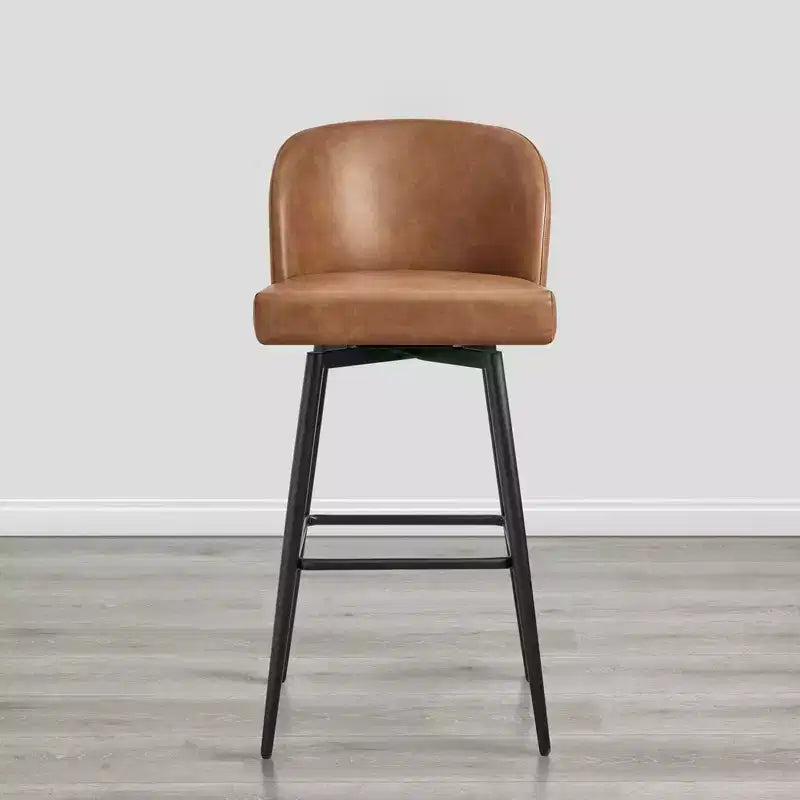 Spruce&Spring 30 Swivel Bar Height Bar Stool with Metal Legs