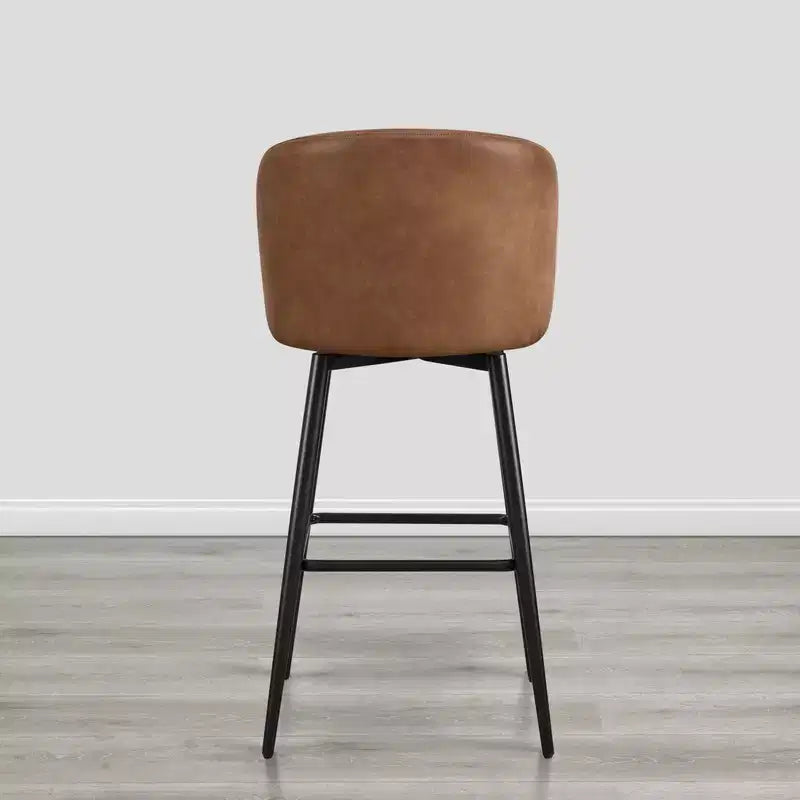 Spruce&Spring 30 Swivel Bar Height Bar Stool with Metal Legs