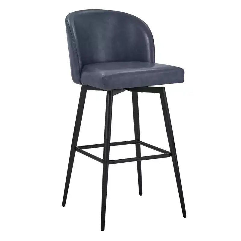 Spruce&Spring 30 Swivel Bar Height Bar Stool with Metal Legs