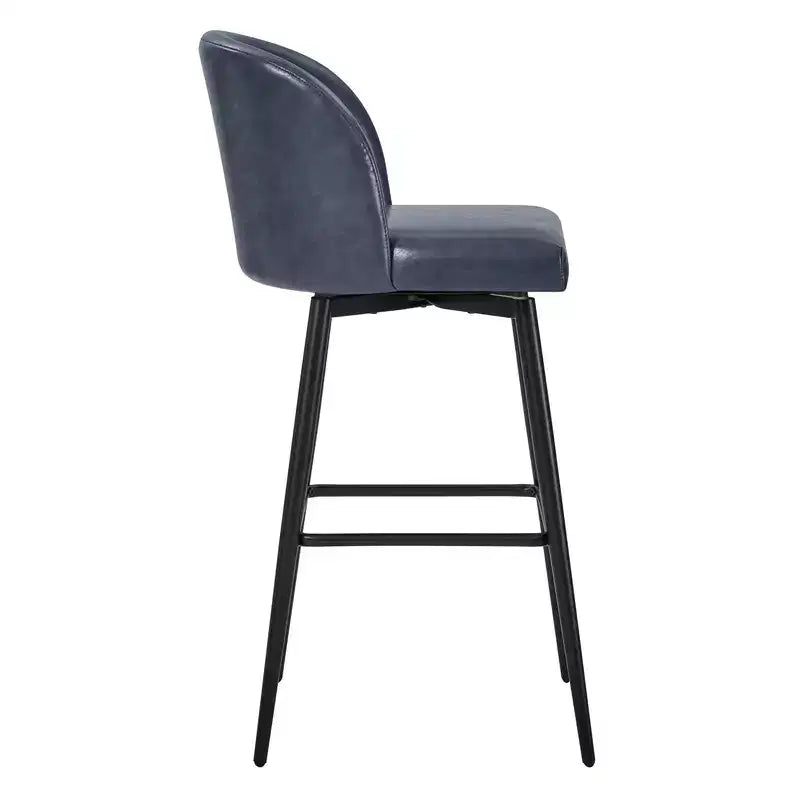 Spruce&Spring 30 Swivel Bar Height Bar Stool with Metal Legs