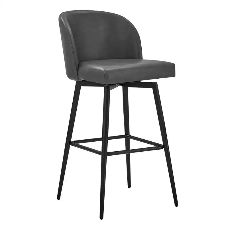 Spruce&Spring 30 Swivel Bar Height Bar Stool with Metal Legs