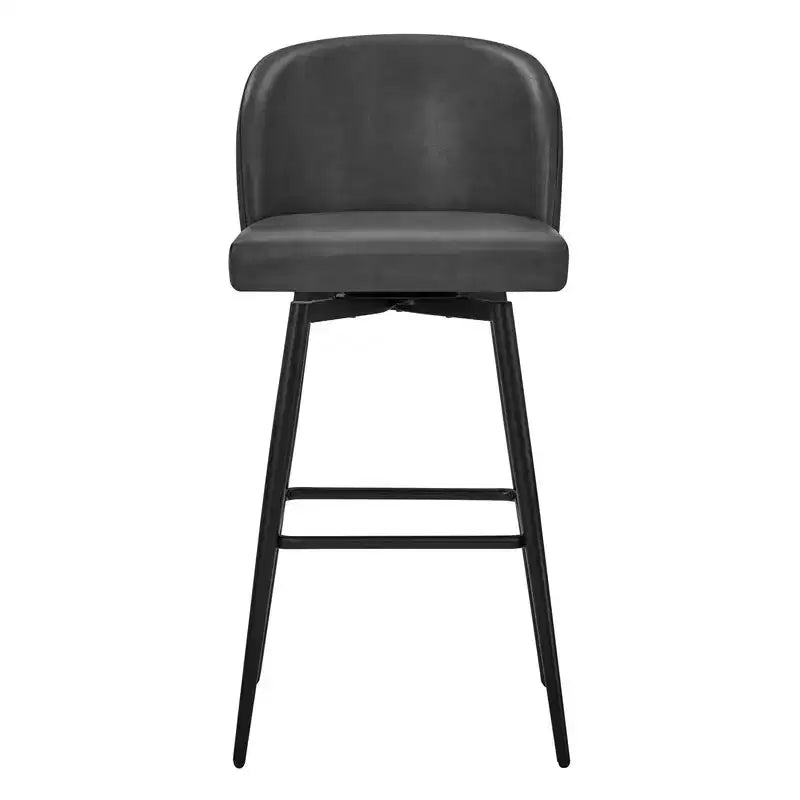 Spruce&Spring 30 Swivel Bar Height Bar Stool with Metal Legs