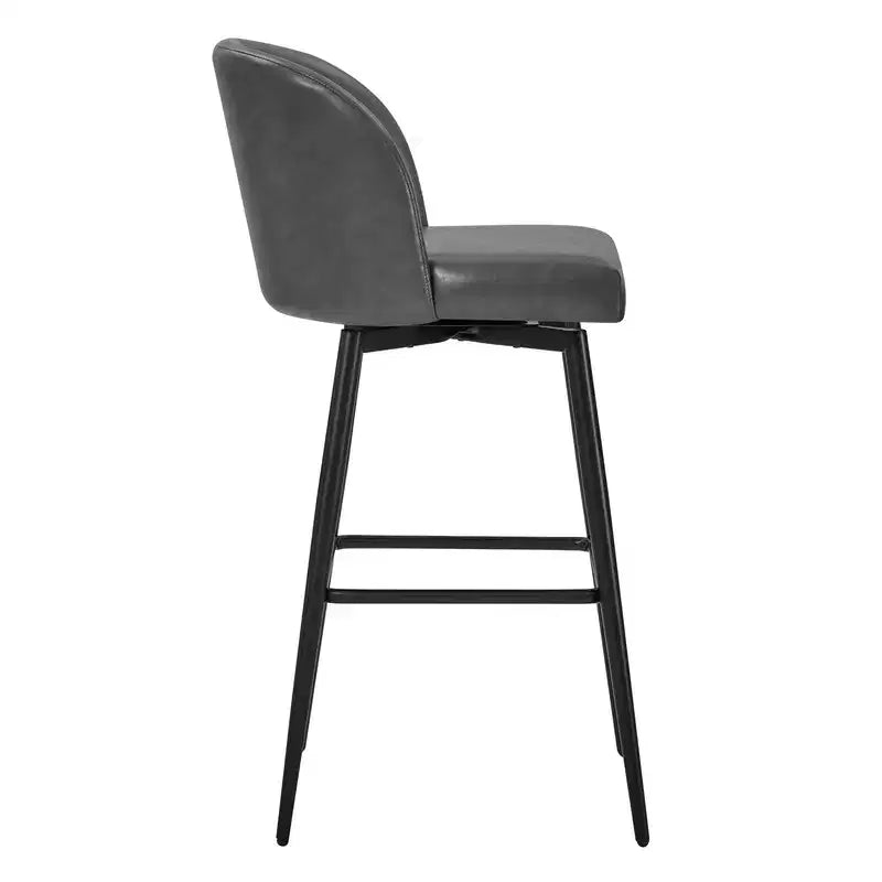Spruce&Spring 30 Swivel Bar Height Bar Stool with Metal Legs