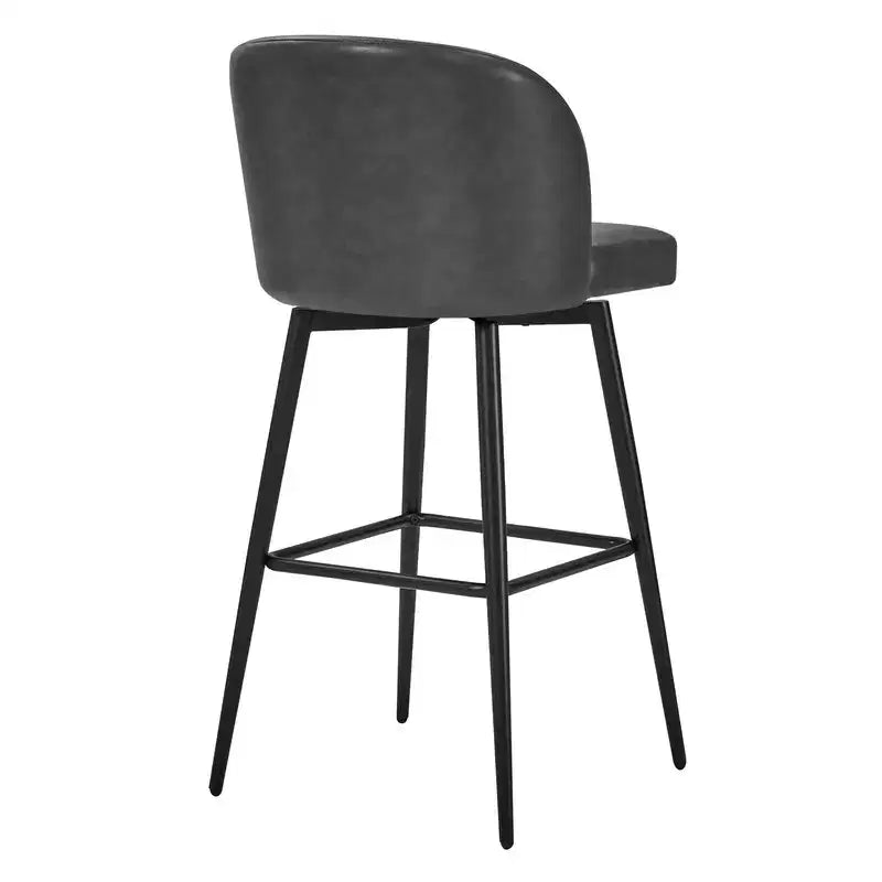 Spruce&Spring 30 Swivel Bar Height Bar Stool with Metal Legs