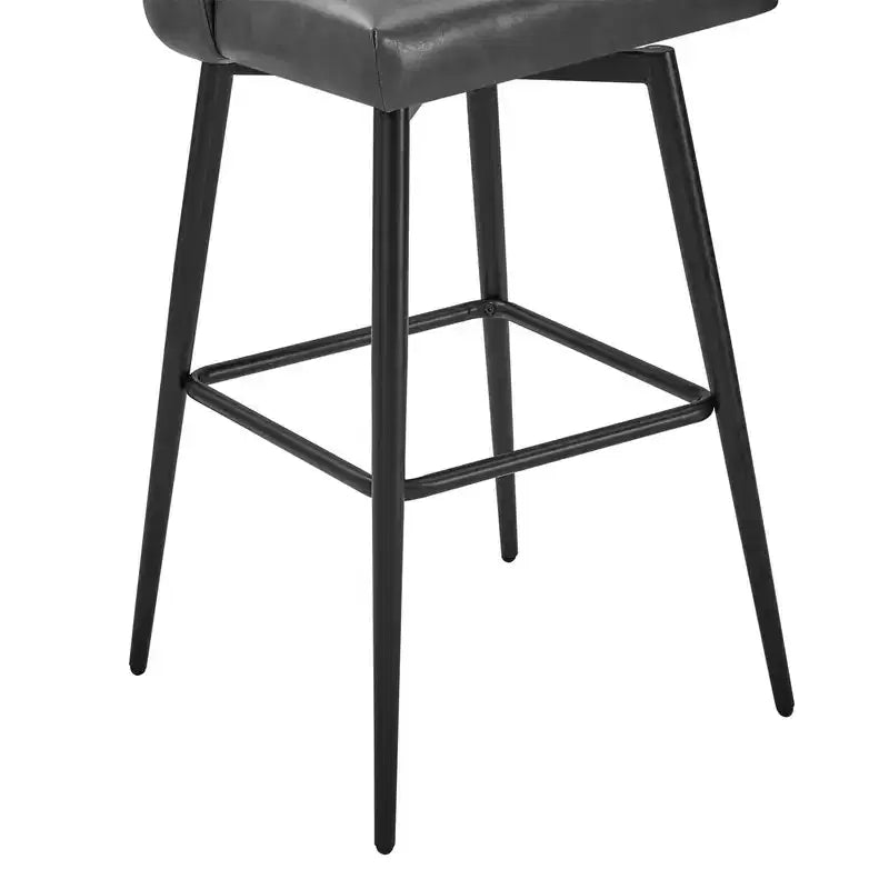 Spruce&Spring 30 Swivel Bar Height Bar Stool with Metal Legs