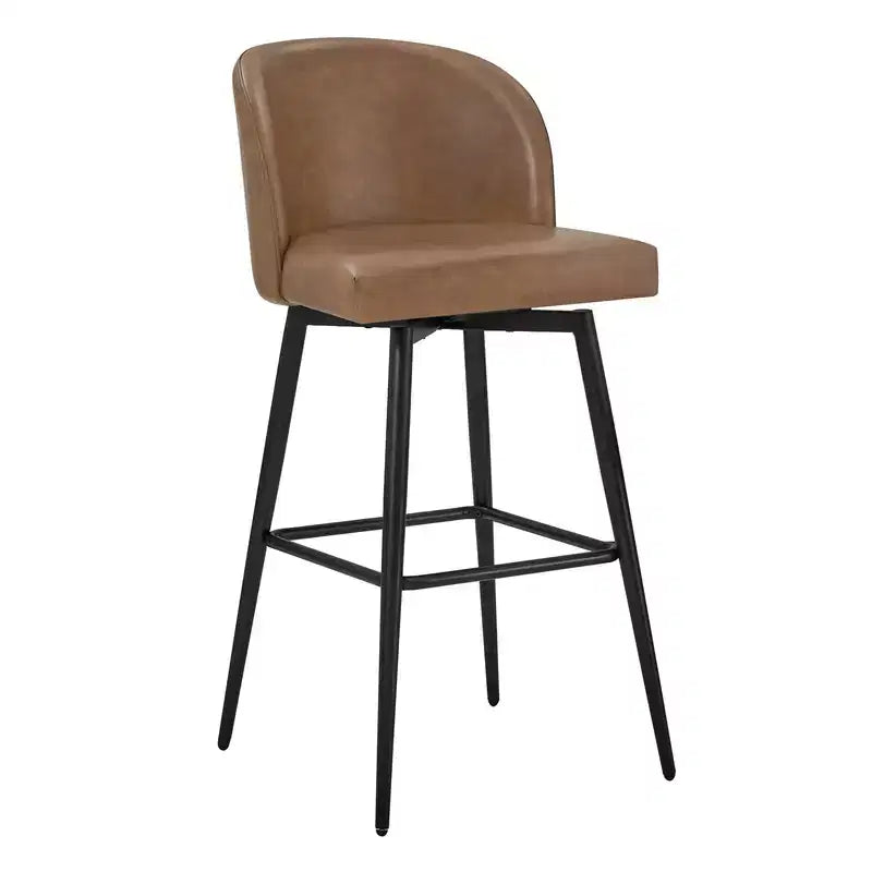 Spruce&Spring 30 Swivel Bar Height Bar Stool with Metal Legs