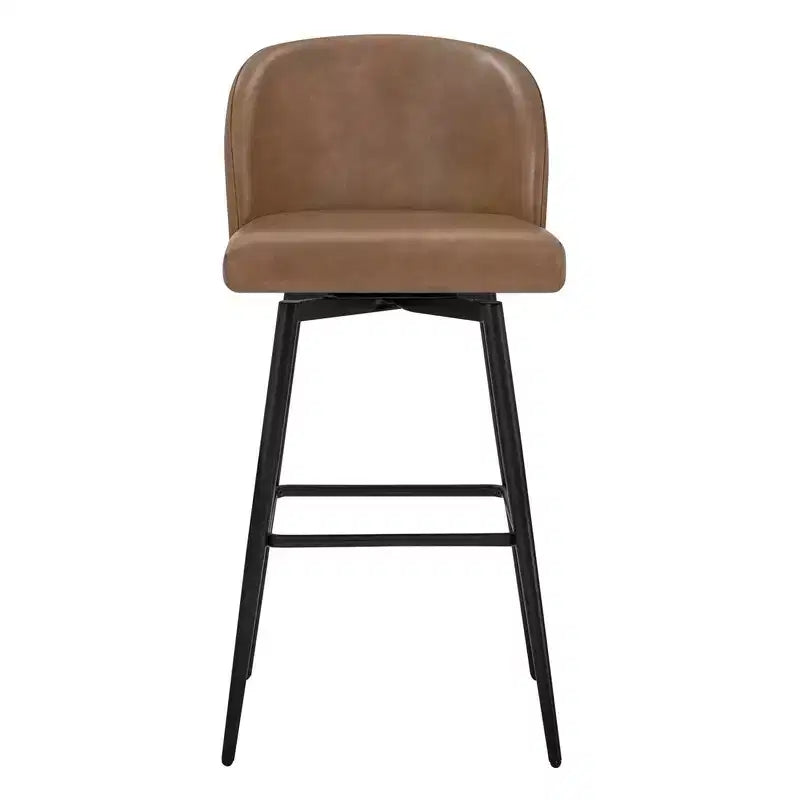 Spruce&Spring 30 Swivel Bar Height Bar Stool with Metal Legs