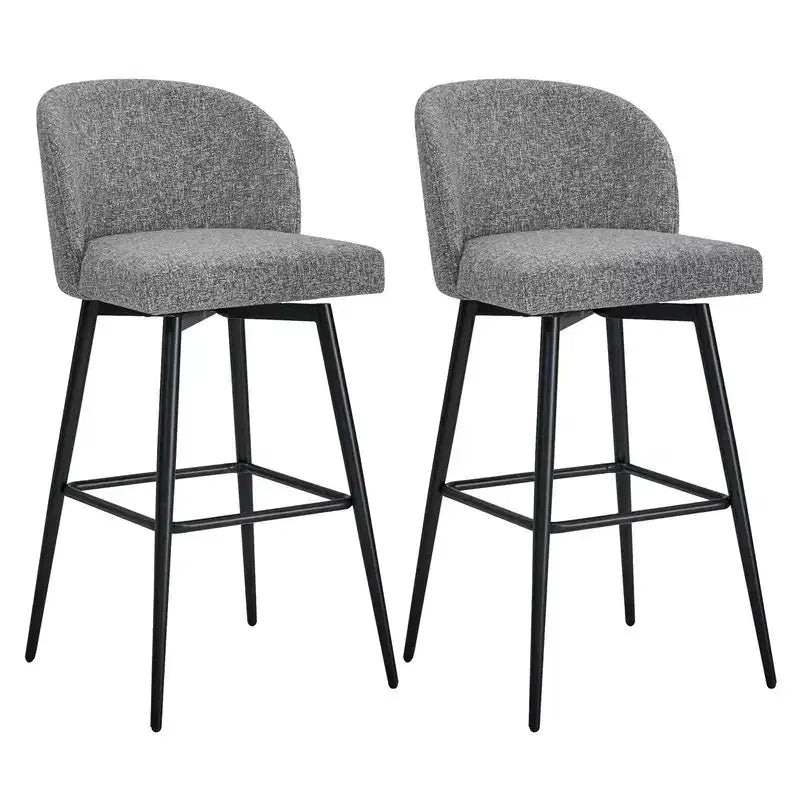 Spruce&Spring 30 Swivel Bar Height Bar Stool with Metal Legs
