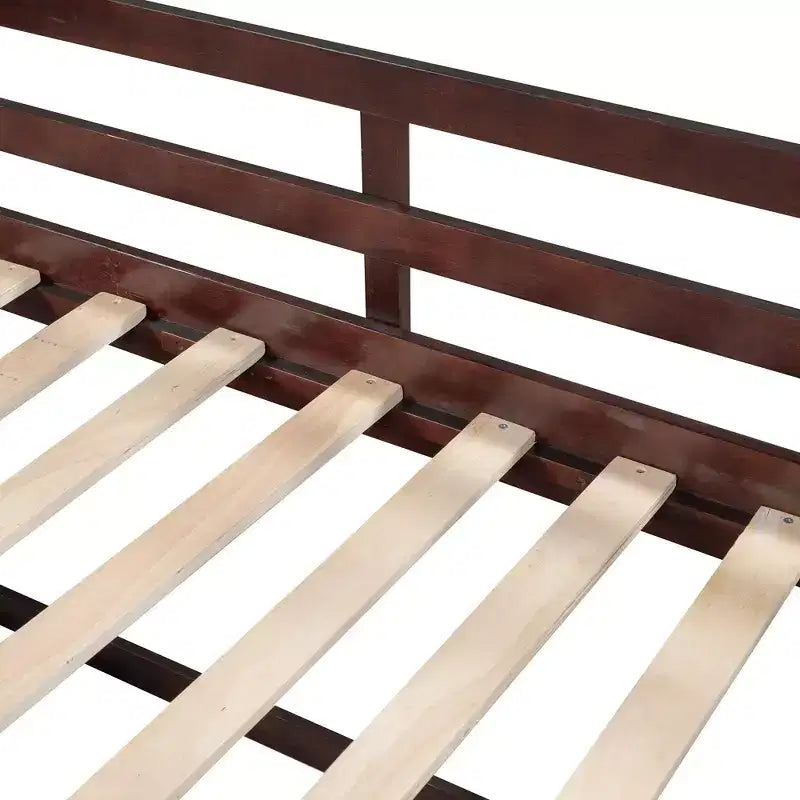 Twin Size Loft Bed with Storage Drawers, Wooden Low Loft Bed with Two Shelves for Kids