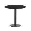 Flash Furniture 30'' Round Laminate Table Top with 18'' Round Table Height Base