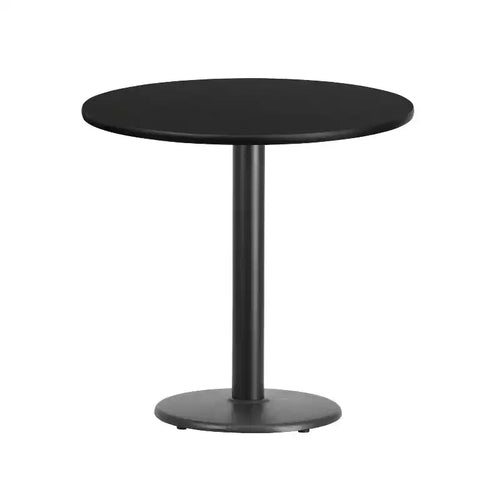 Flash Furniture 30'' Round Laminate Table Top with 18'' Round Table Height Base