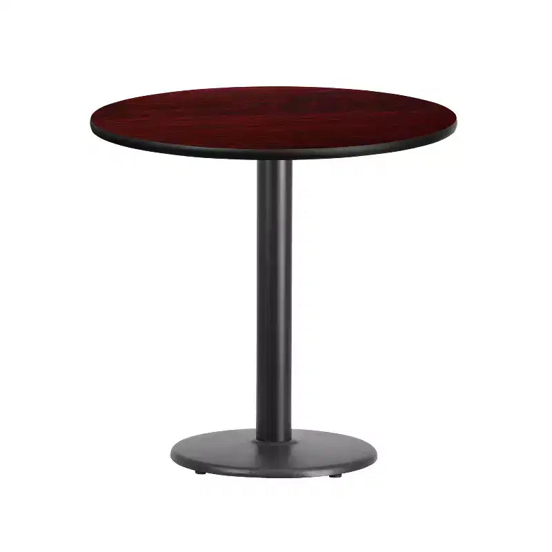 Flash Furniture 30'' Round Laminate Table Top with 18'' Round Table Height Base