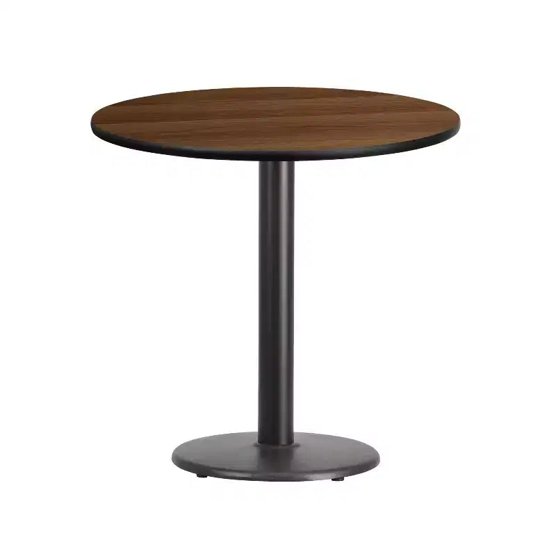 Flash Furniture 30'' Round Laminate Table Top with 18'' Round Table Height Base