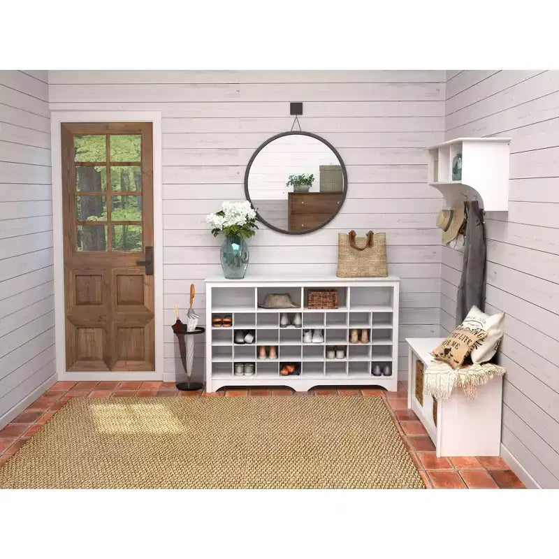 60 Entryway Shoe Cubby Console - Prepac