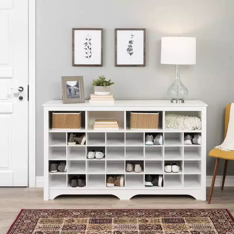 60 Entryway Shoe Cubby Console - Prepac