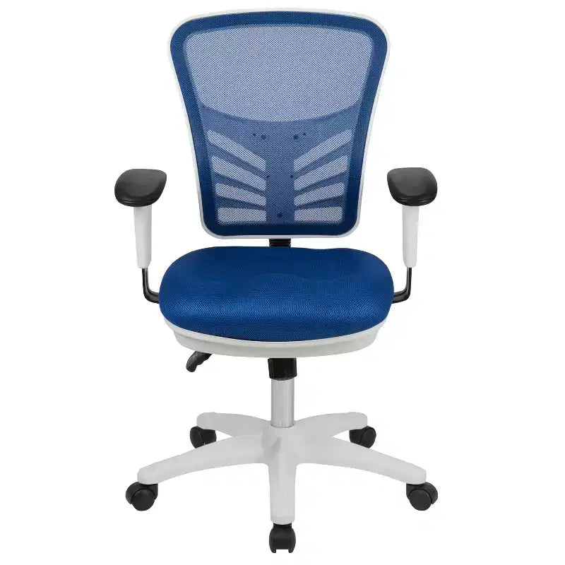 Flash Furniture Mid-Back Mesh Multifunction Executive Swivel Ergonomic Office Chair with Adjustable Arms