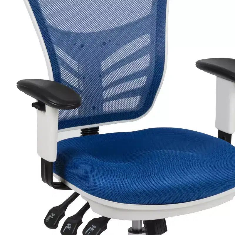 Flash Furniture Mid-Back Mesh Multifunction Executive Swivel Ergonomic Office Chair with Adjustable Arms