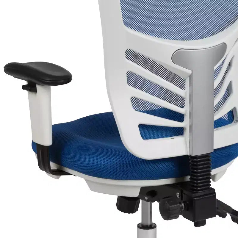 Flash Furniture Mid-Back Mesh Multifunction Executive Swivel Ergonomic Office Chair with Adjustable Arms
