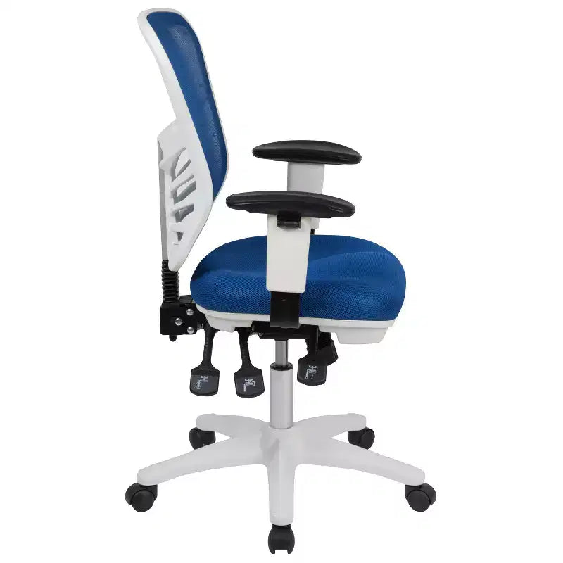Flash Furniture Mid-Back Mesh Multifunction Executive Swivel Ergonomic Office Chair with Adjustable Arms