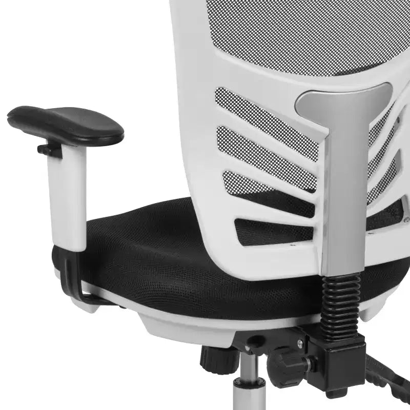 Flash Furniture Mid-Back Mesh Multifunction Executive Swivel Ergonomic Office Chair with Adjustable Arms